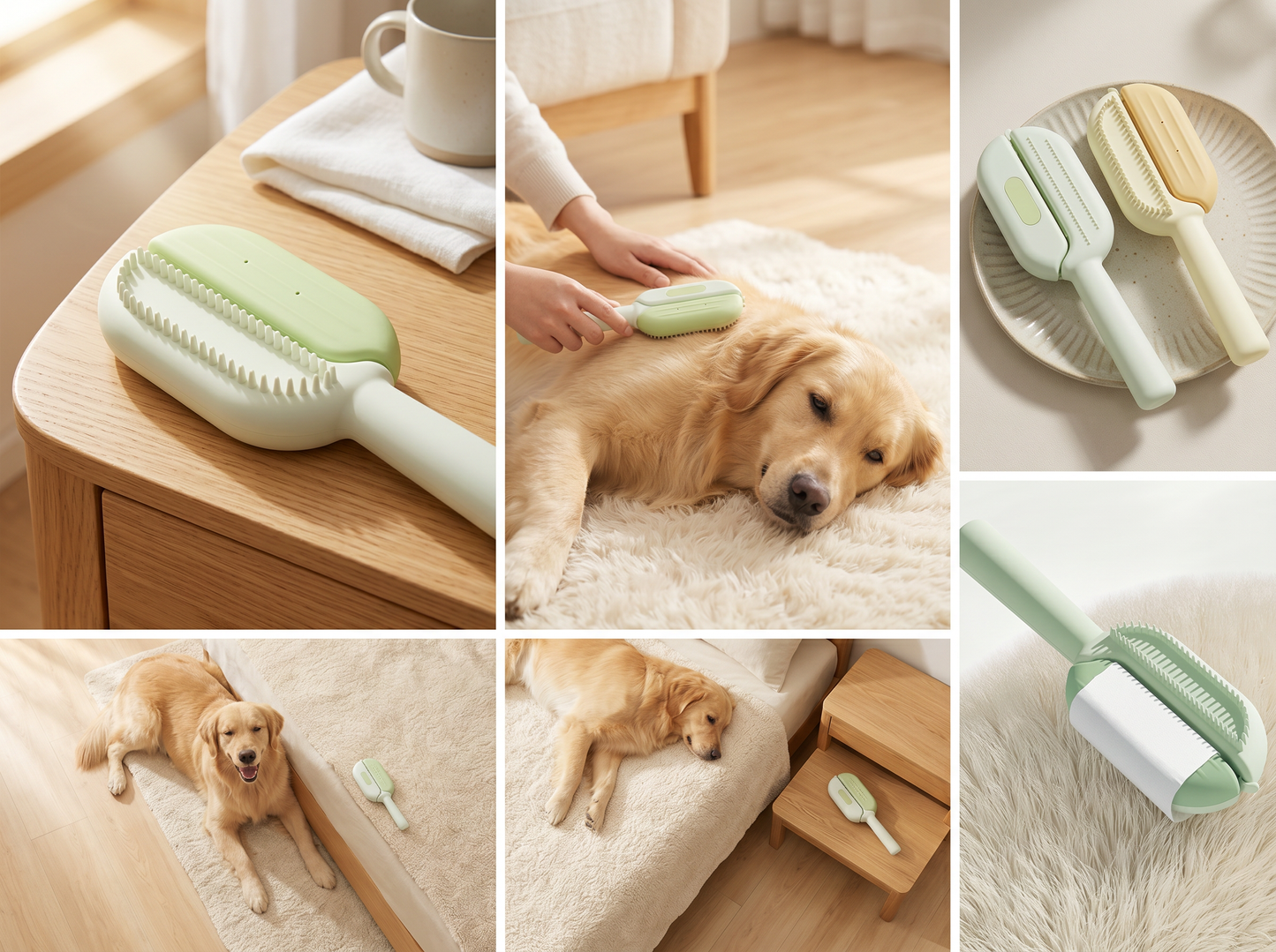 3-in-1 Self-Cleaning Grooming Brush | Pawlish